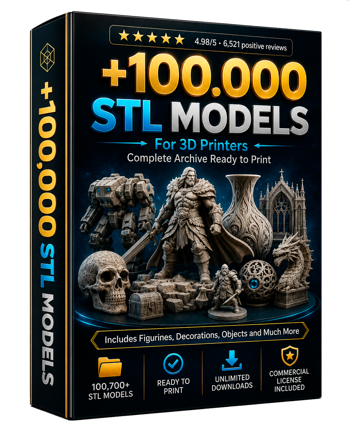 +100,000 STL files ready to print