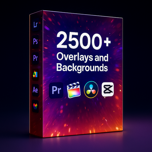 2500+ Overlays & Backgrounds Pack