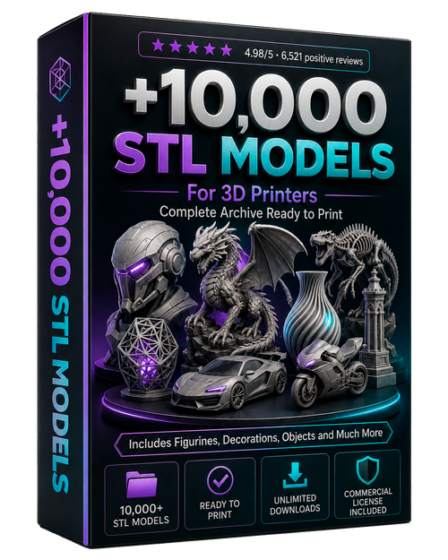 +10,000 STL files ready to print
