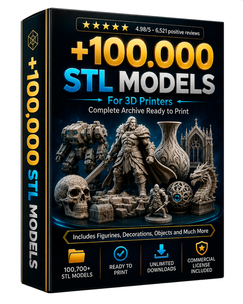 +100,000 STL files ready to print
